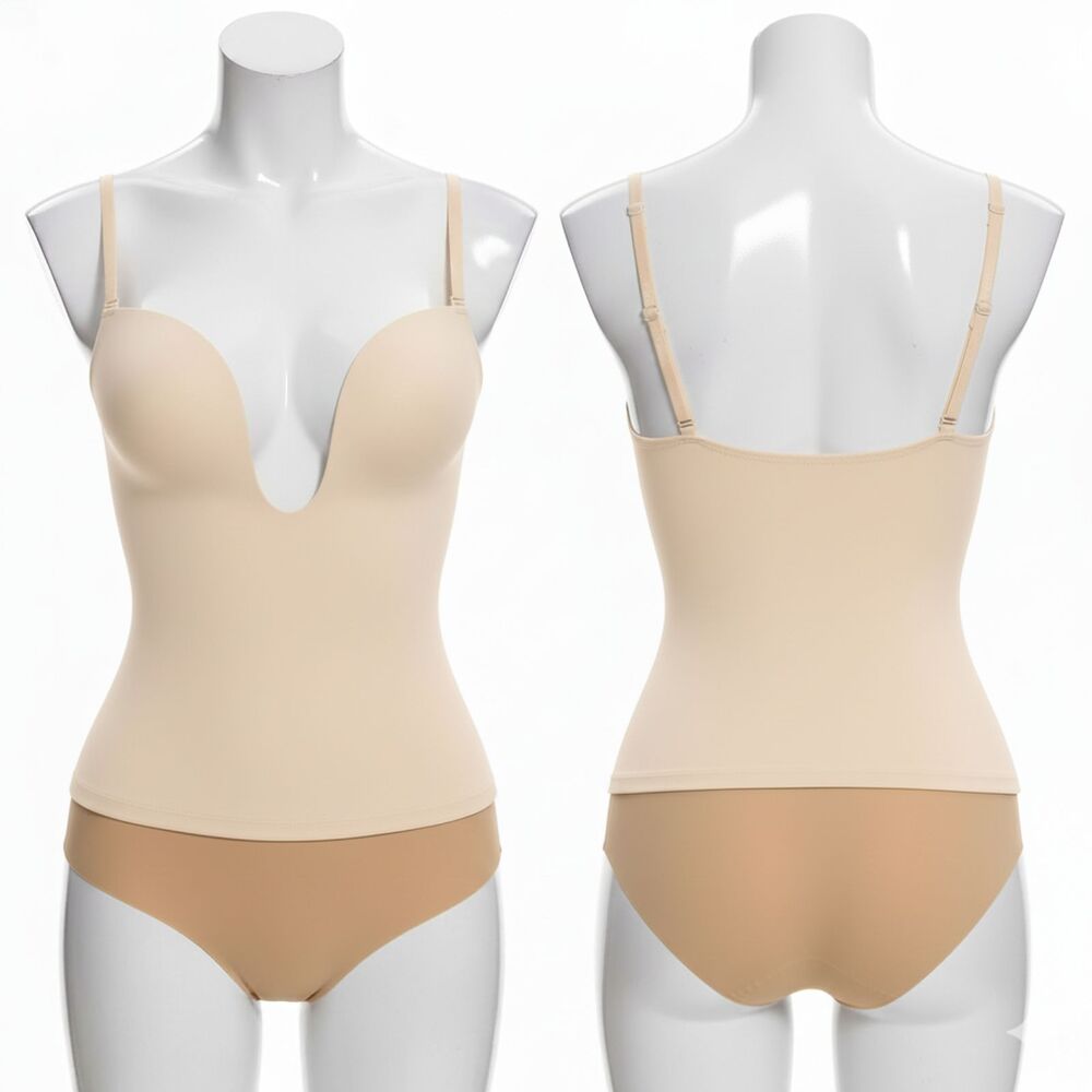 Slimers Deep V Push-Up Bra with Low Back